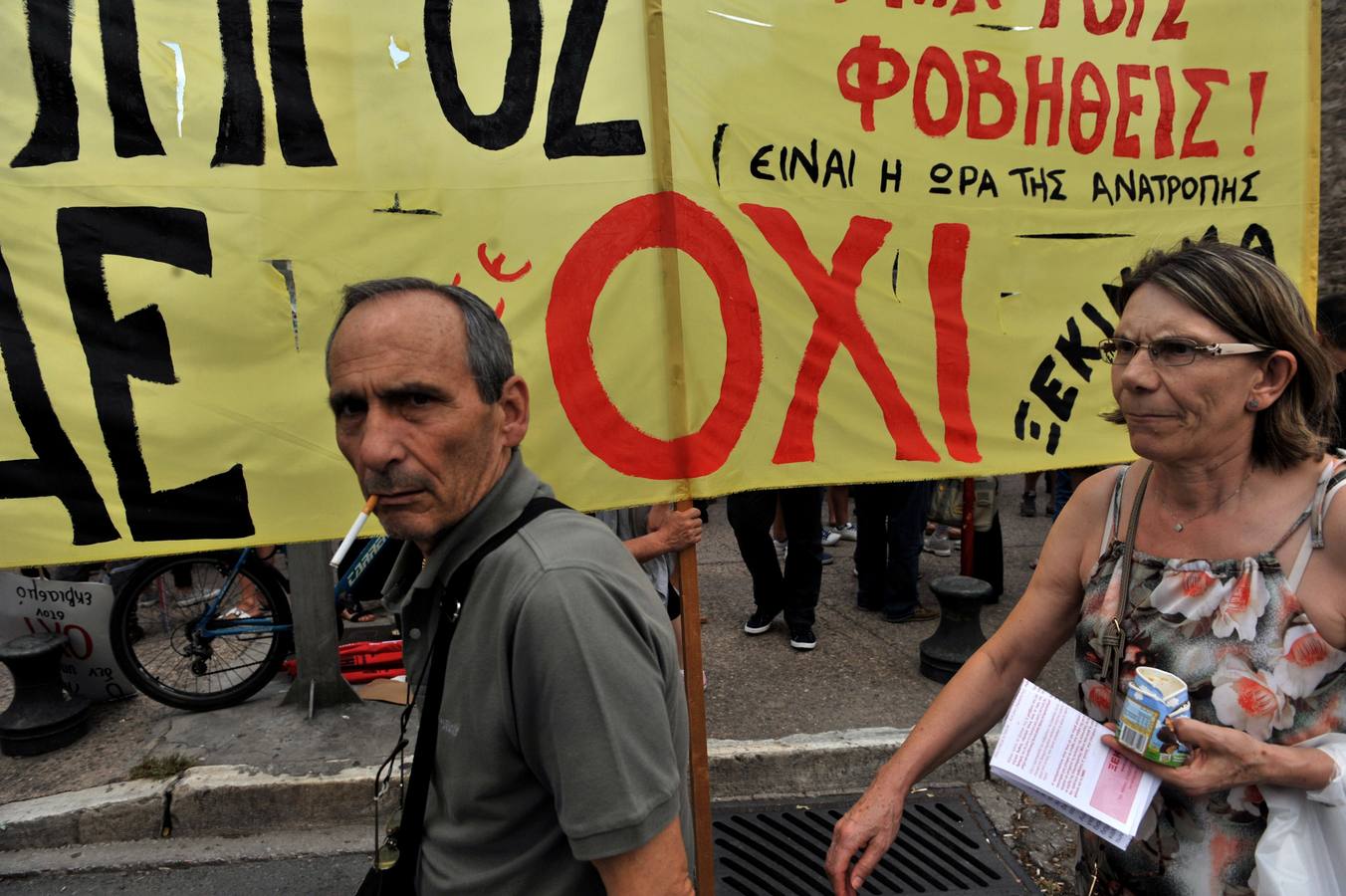 Cerca de 17.000 personas se manifestan a favor del &#039;No&#039; en el referéndum en Grecia