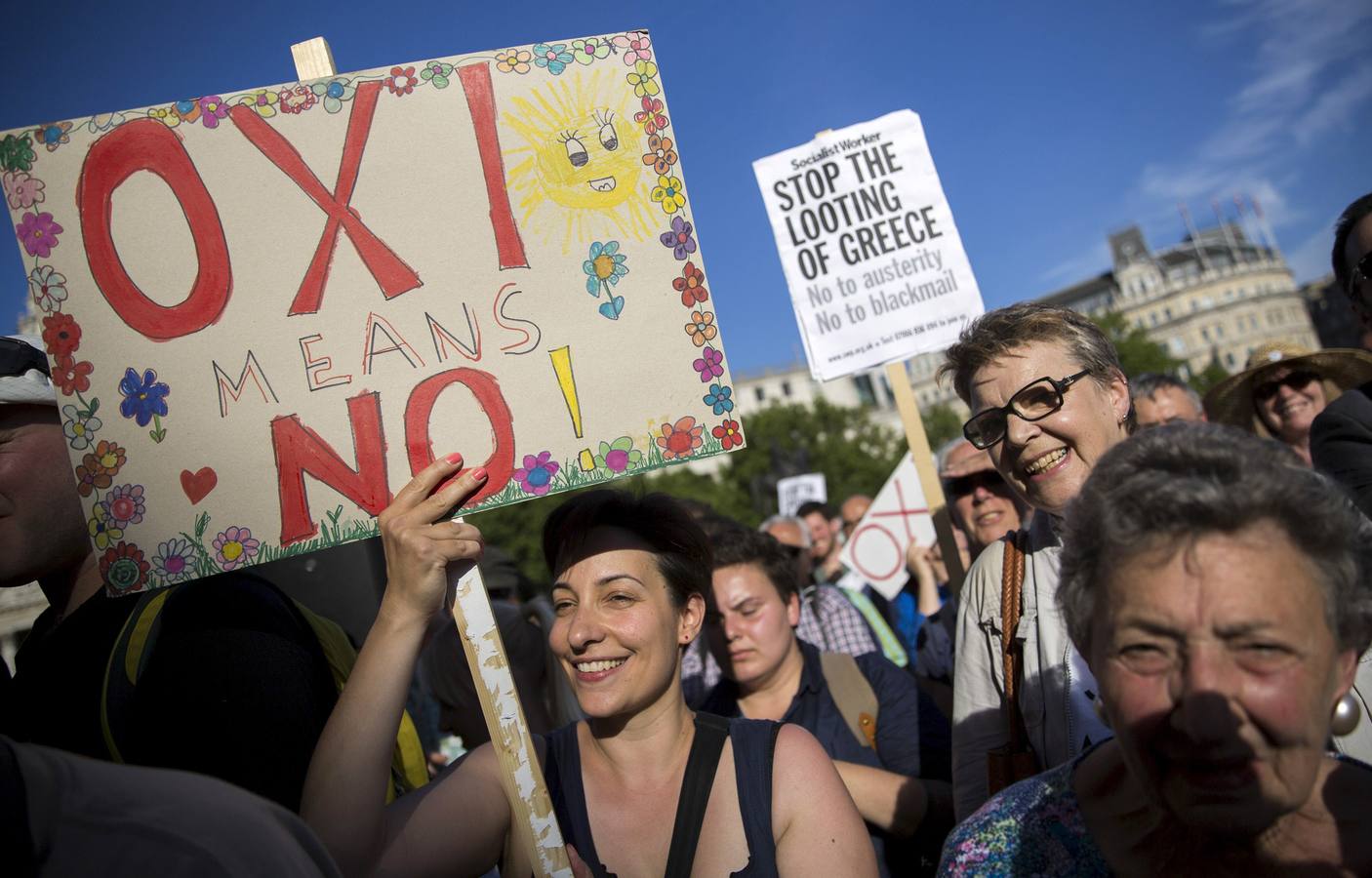 Cerca de 17.000 personas se manifestan a favor del &#039;No&#039; en el referéndum en Grecia