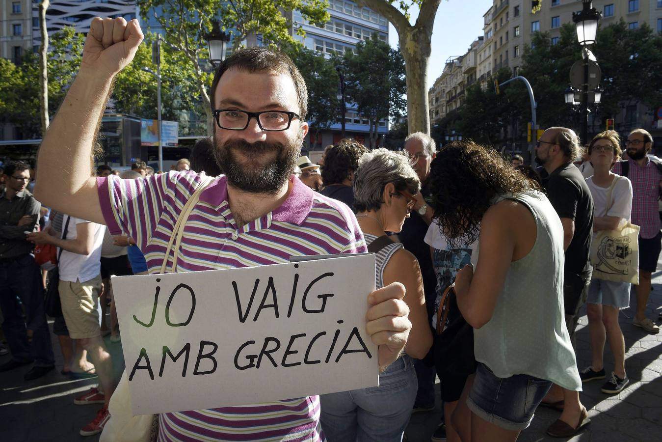 Cerca de 17.000 personas se manifestan a favor del &#039;No&#039; en el referéndum en Grecia