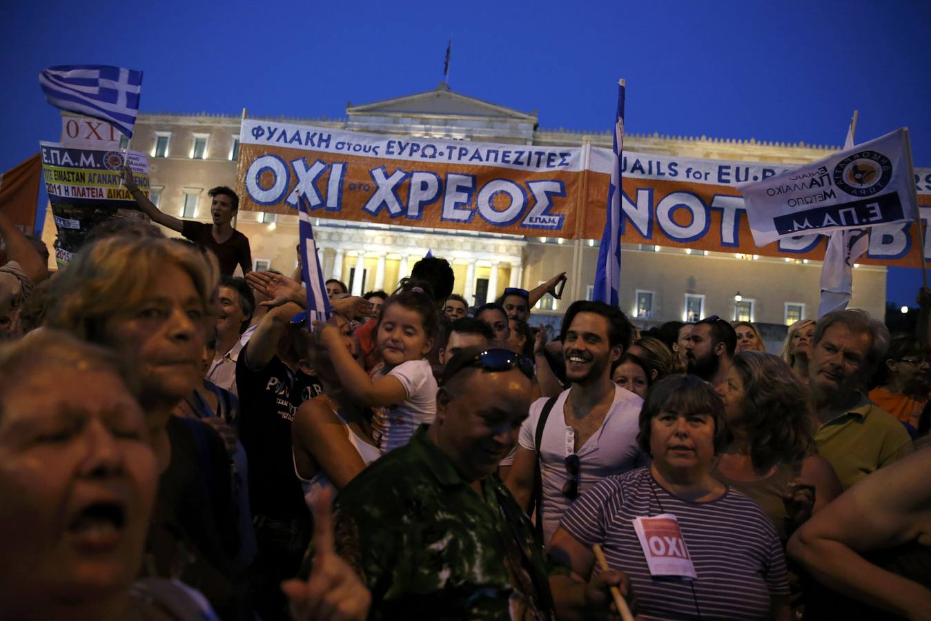 Cerca de 17.000 personas se manifestan a favor del &#039;No&#039; en el referéndum en Grecia