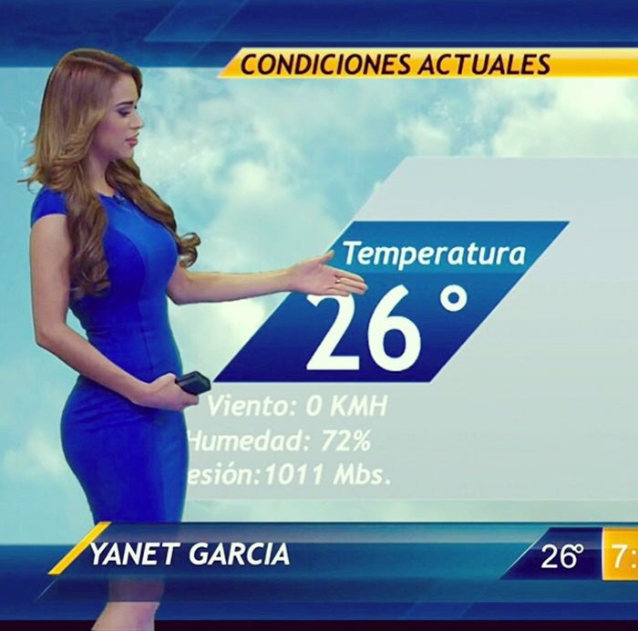 Yanet García, la sexy chica del tiempo mexicana