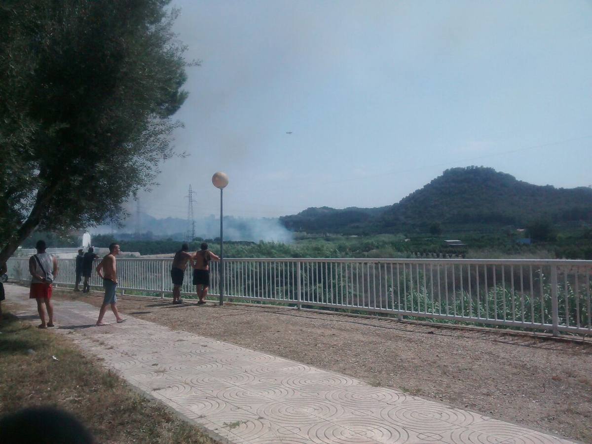 Incendio en Manuel (Ribera Alta)