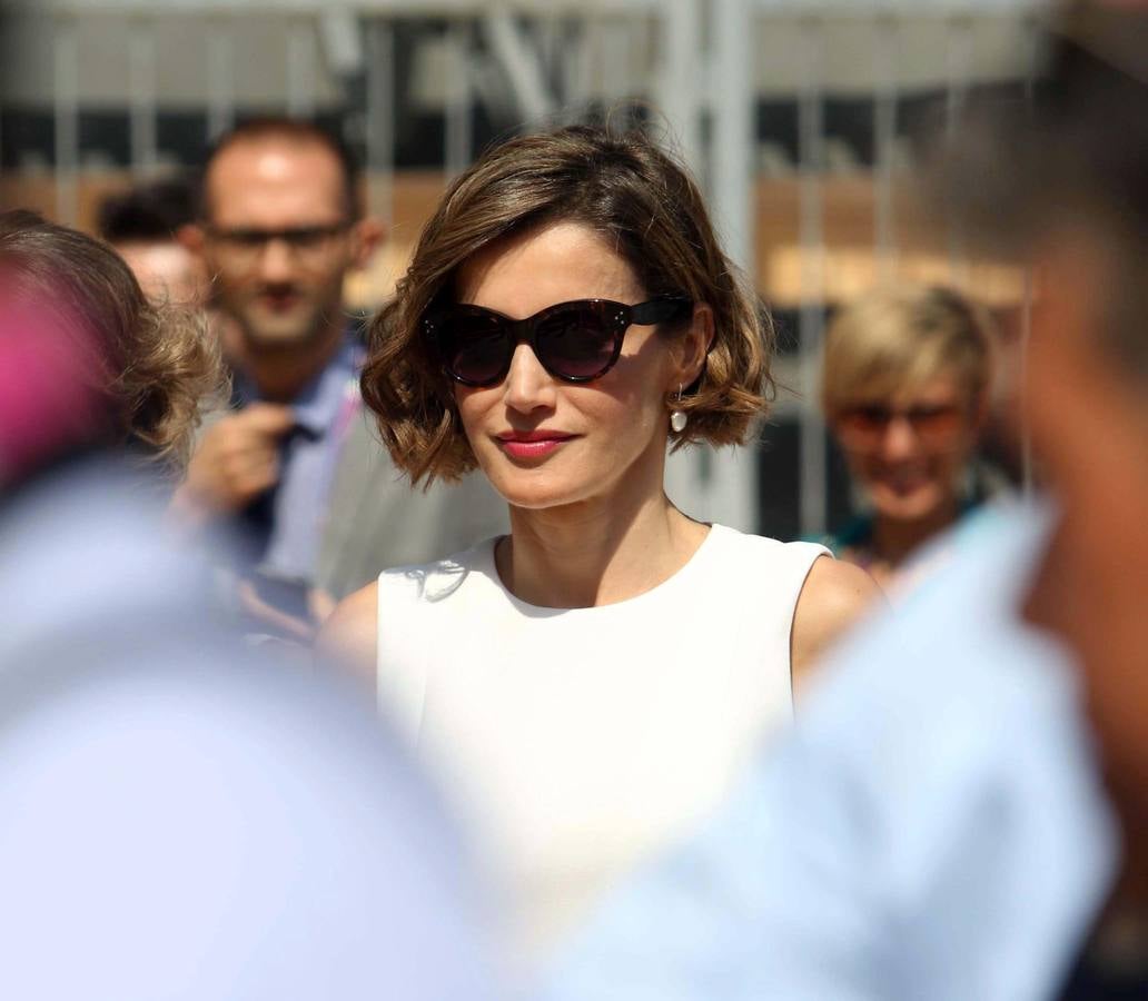 La Reina Letizia visita la Expo de Milán