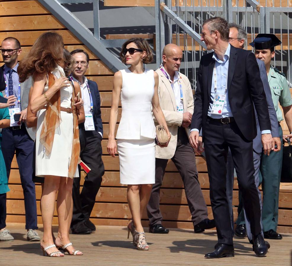 La reina Letizia  en la expo de Milán