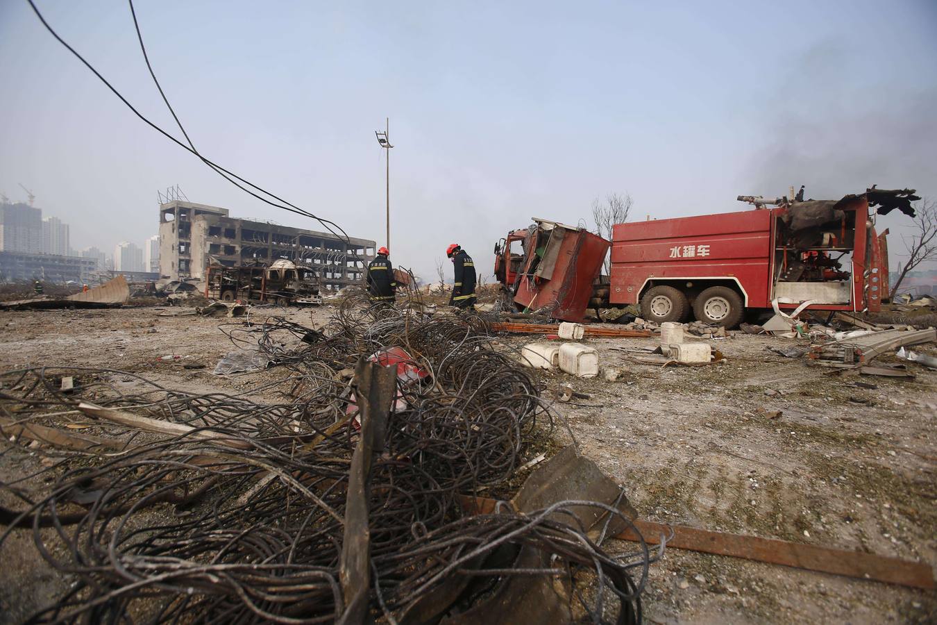 Devastación en Tianjin