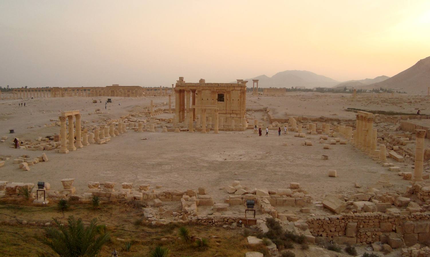 El templo de Baalshamin, antes de su destrucción