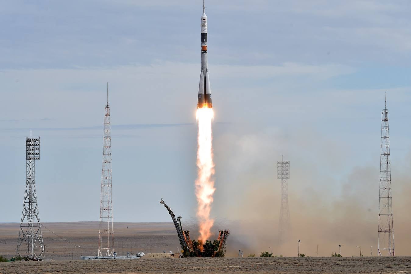 El Soyuz ya ha despegado rumbo a la EEI