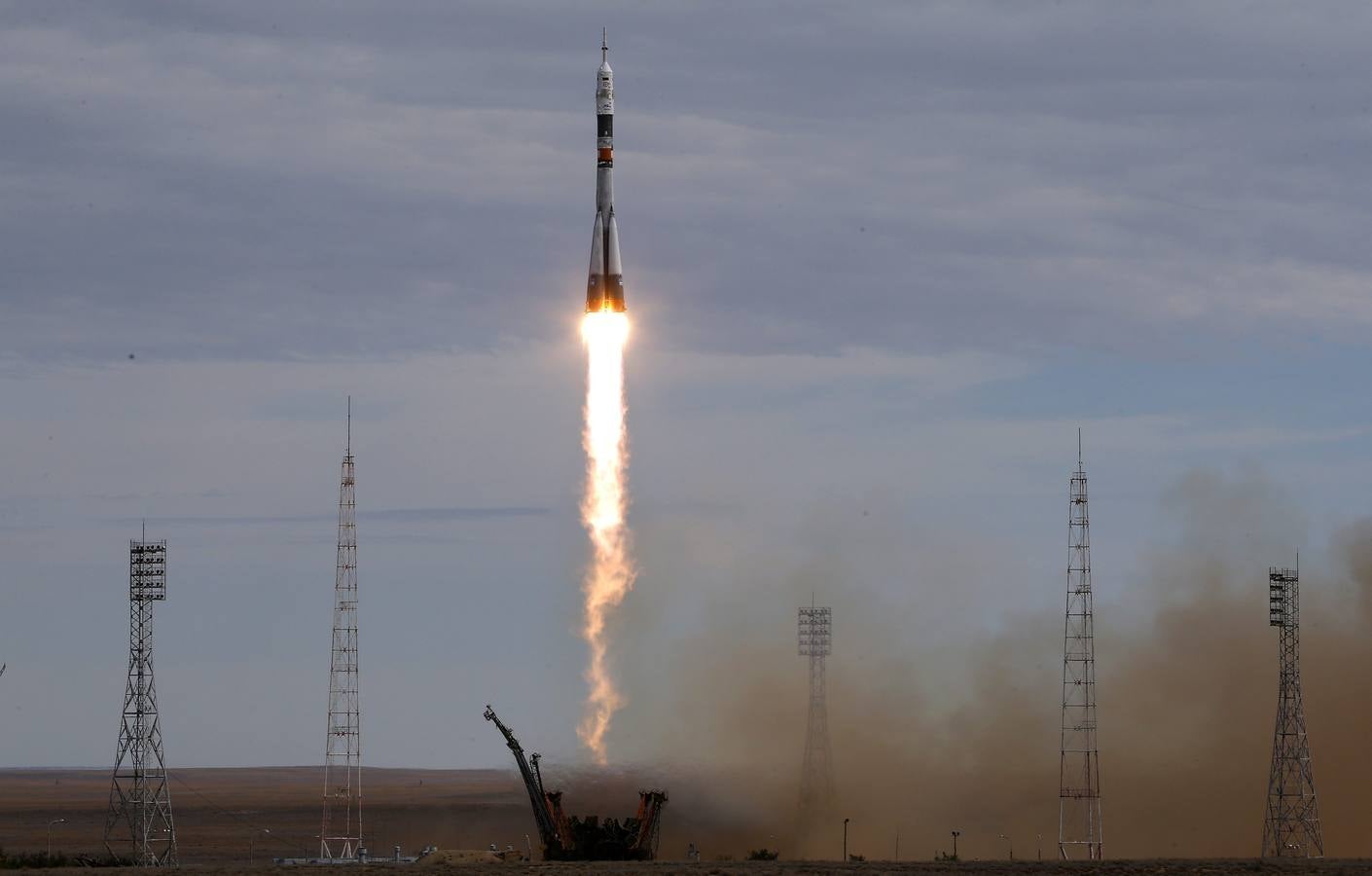 El Soyuz ya ha despegado rumbo a la EEI