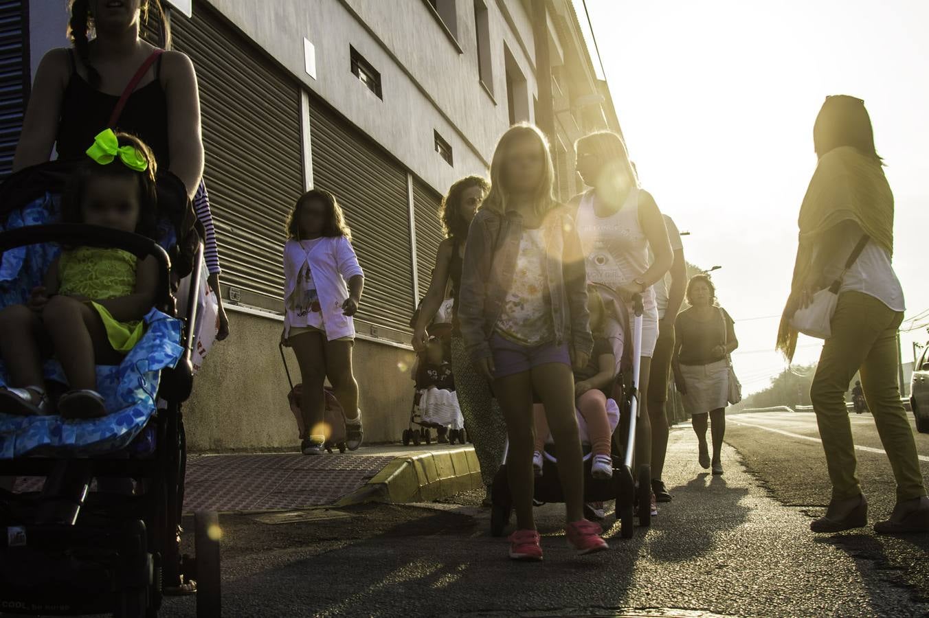 La protesta de los jóvenes por falta de transport escolar