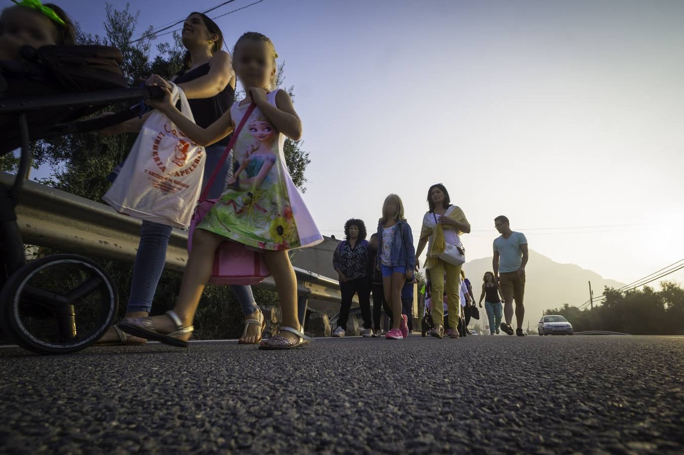 La protesta de los jóvenes por falta de transport escolar