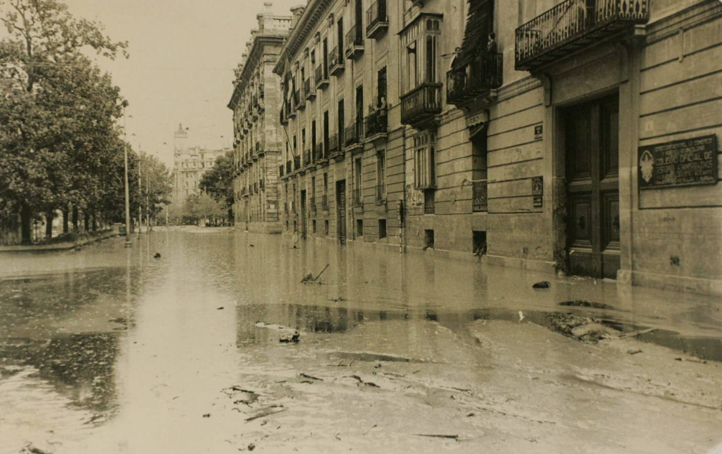 La riada de Valencia en 1957