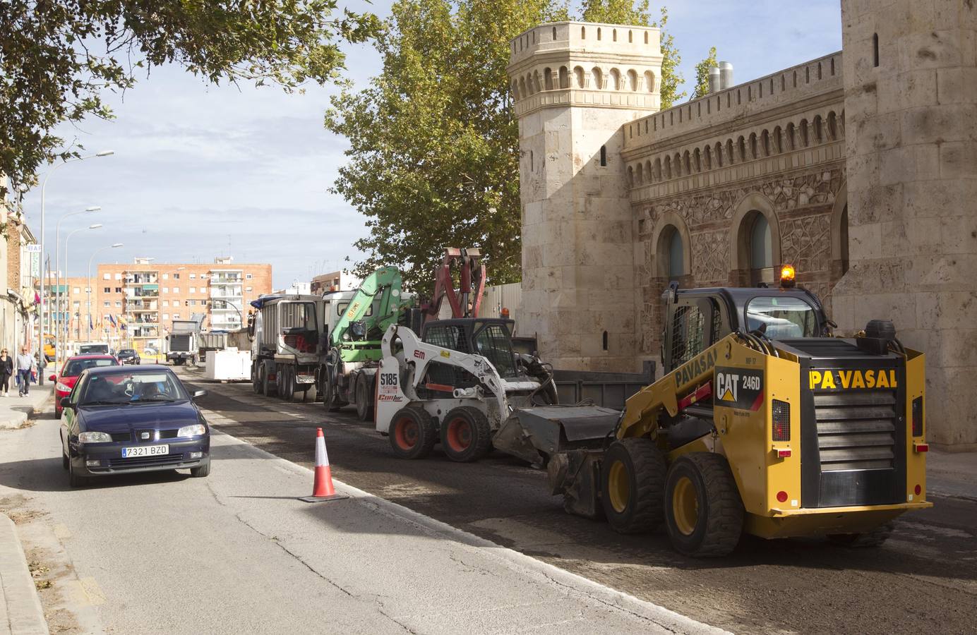 Las obras cierran la avenida Constitución hasta final de semana