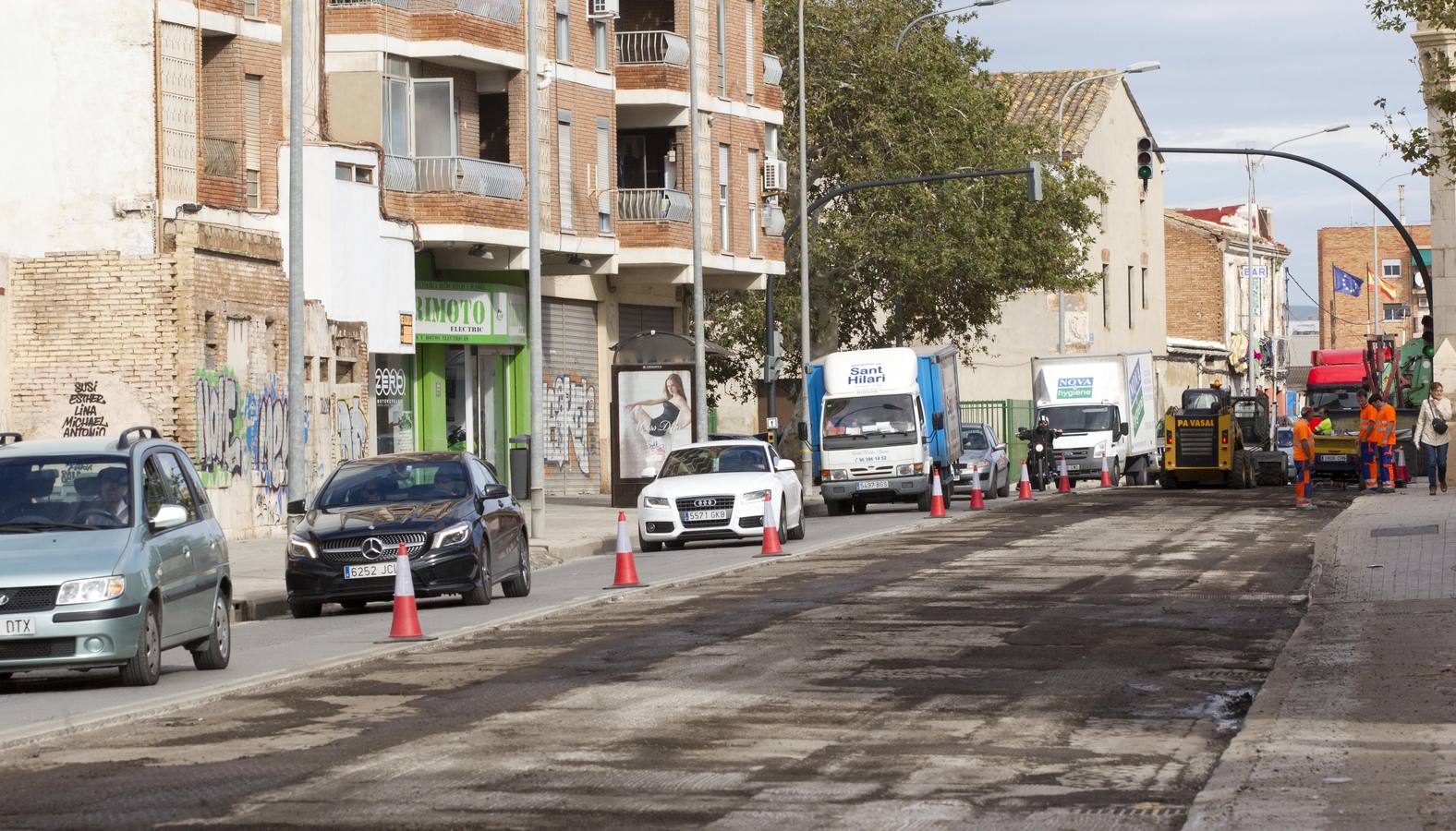 Las obras cierran la avenida Constitución hasta final de semana