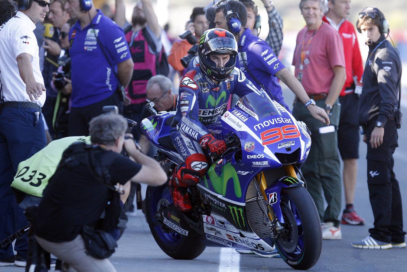 Entrenamientos libres de Moto GP en el circuito de Cheste