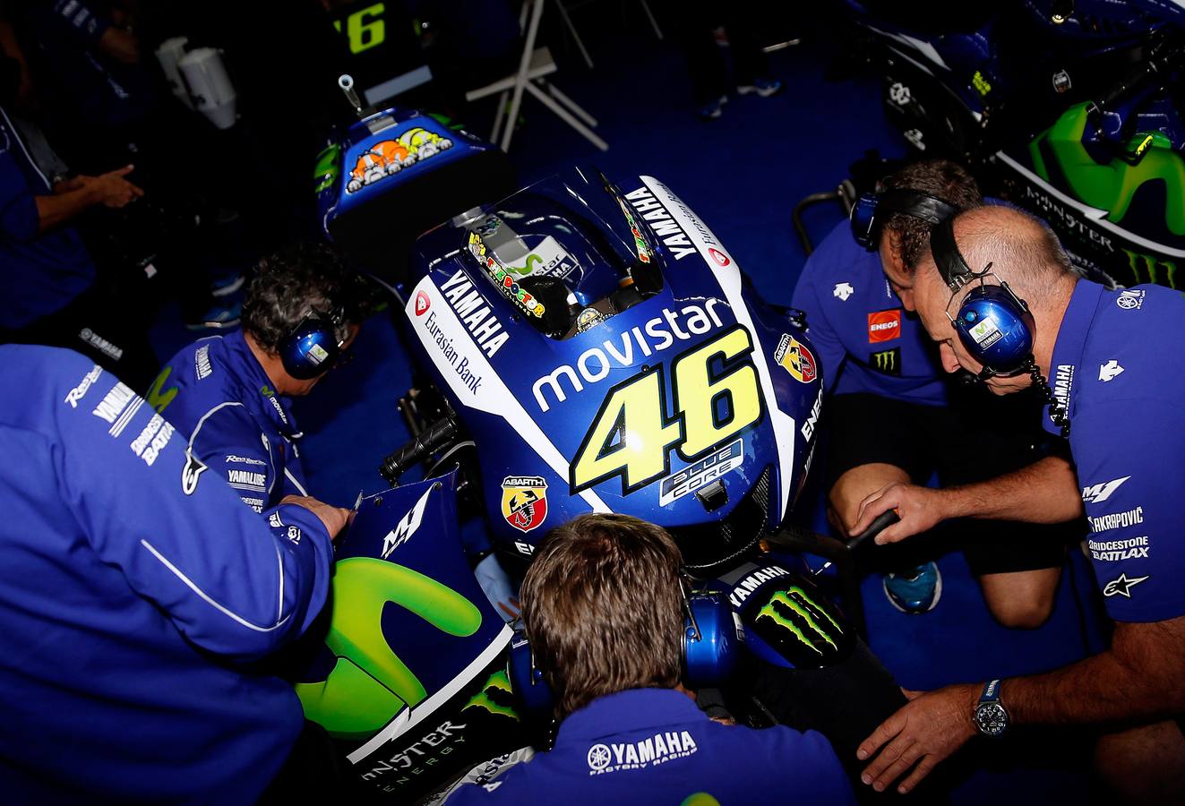 Entrenamientos libres de Moto GP en el circuito de Cheste