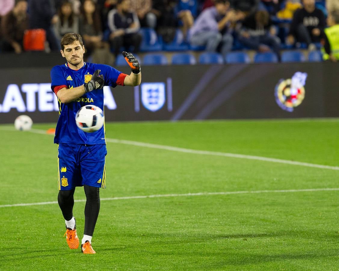 Entrenamiento de la selección española en el Rico Pérez