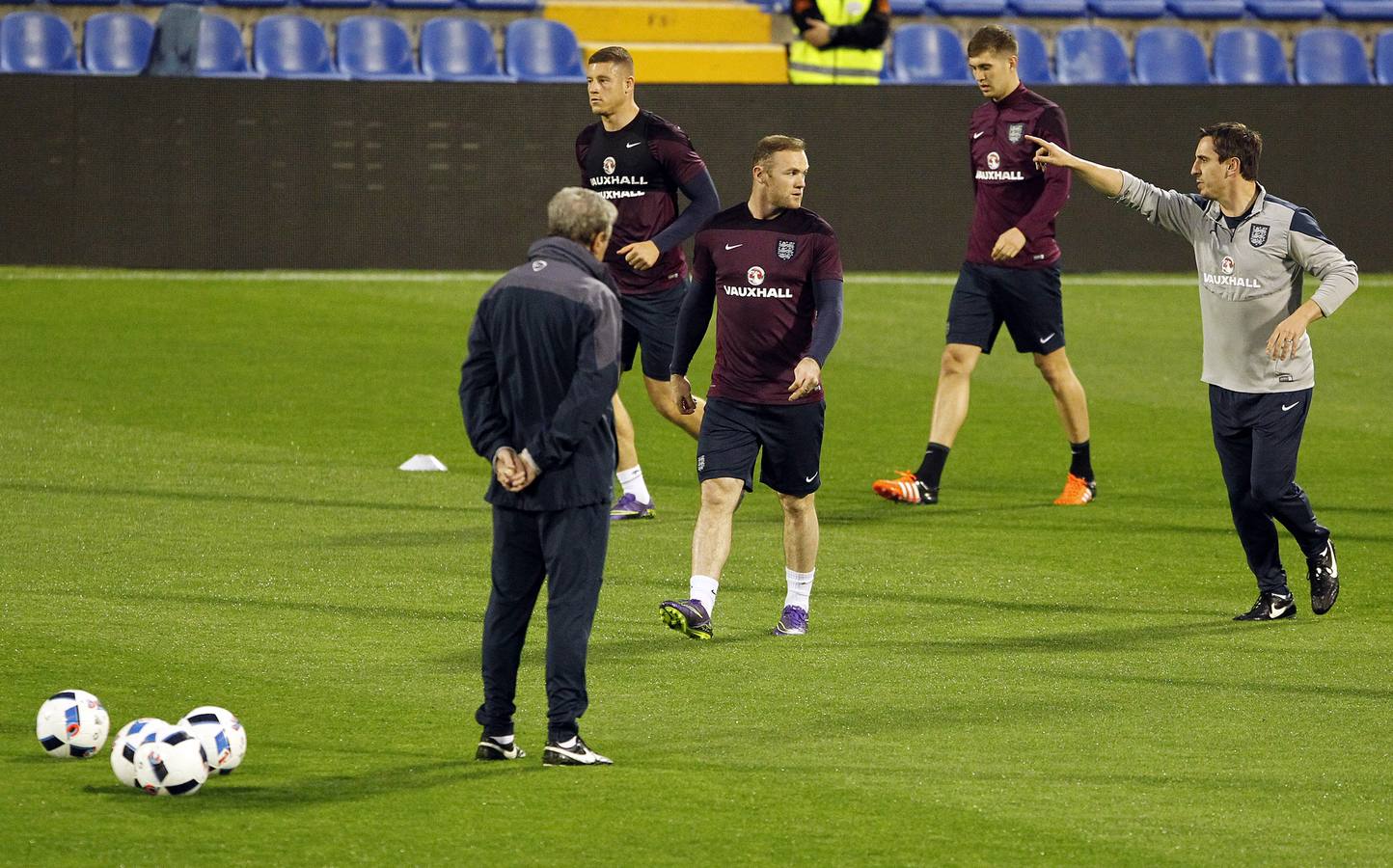 La selección española entrena en el Rico Pérez (II)