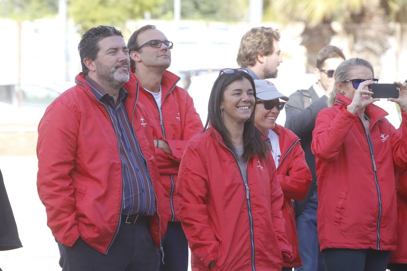 Espectación. Julián Quirós y Mª José Grimaldo (LP) y Vicente Fajardo, Nuria Romeral y Celia Calabuig (Aguas de Valencia).. 