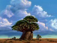 EL ÁRBOL DE RAFIKI, EL REY LEON- EL ÁRBOL BAOBAB, ÁFRICA. 