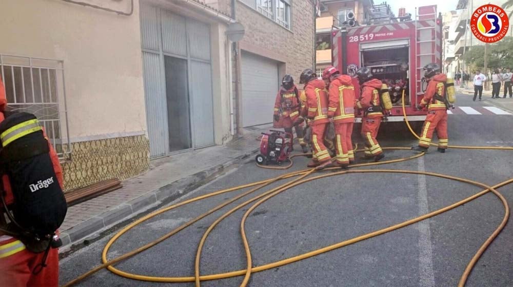 Incendio en una vivienda en Montesa