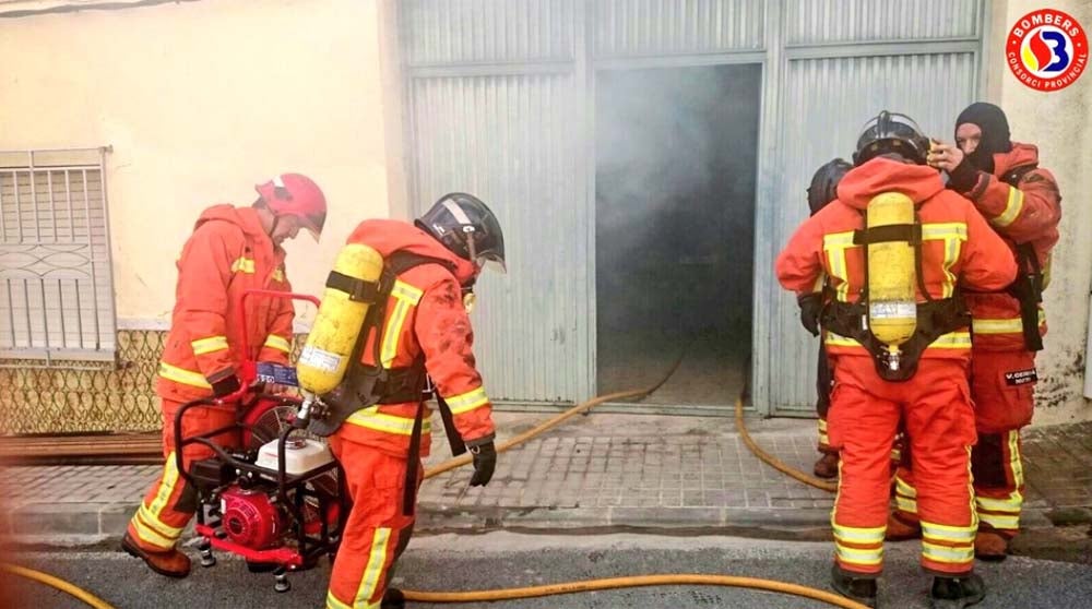 Incendio en una vivienda en Montesa
