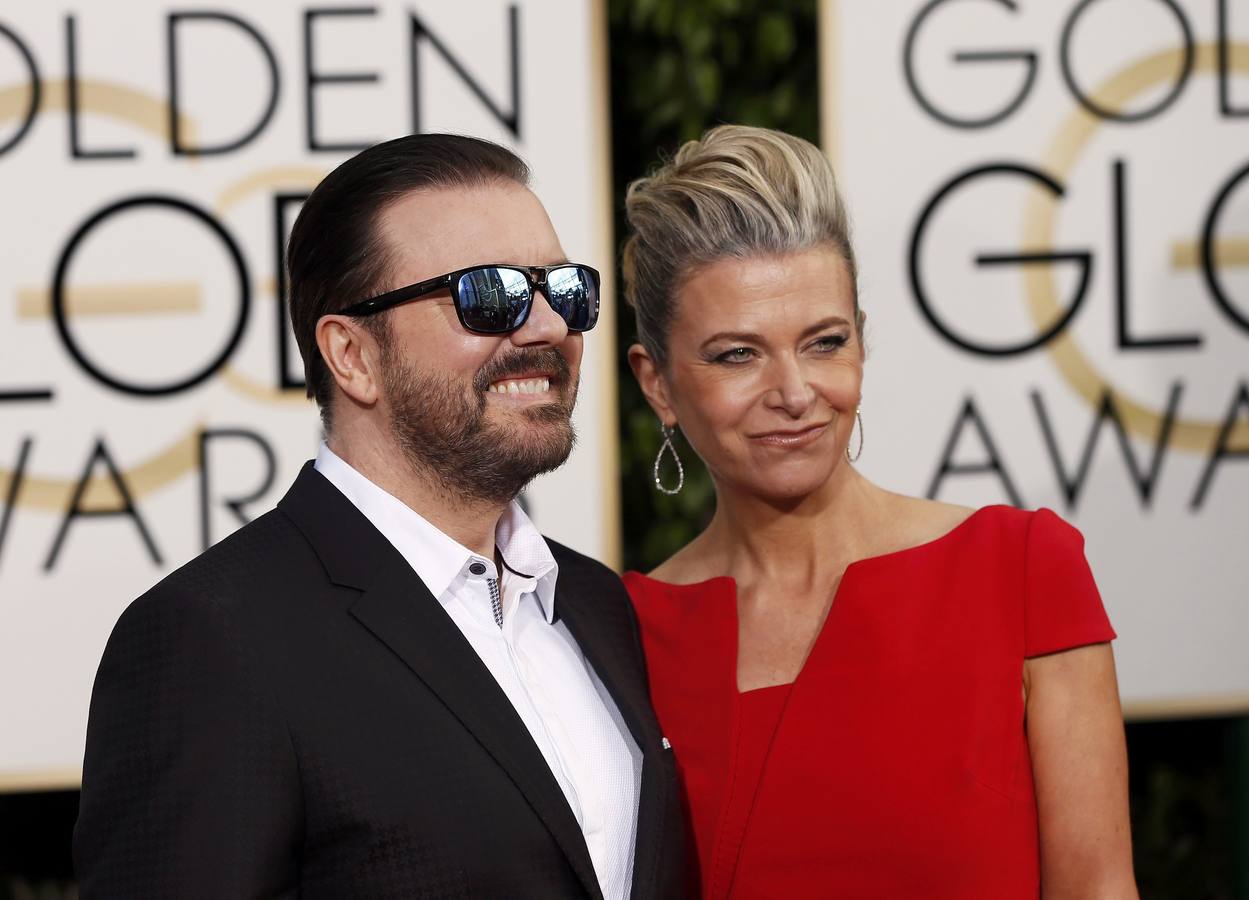 Ricky Gervais y su esposa Jane Fallon.