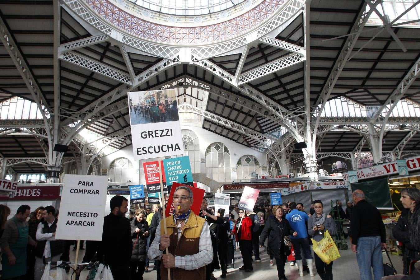 Manifestación de los vendedores del Mercado Central