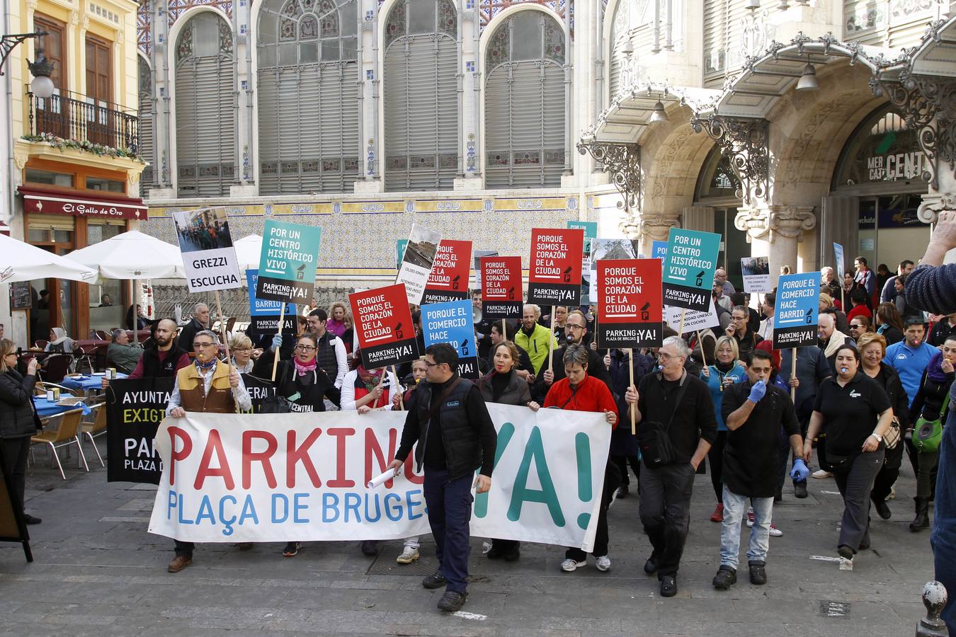 Manifestación de los vendedores del Mercado Central