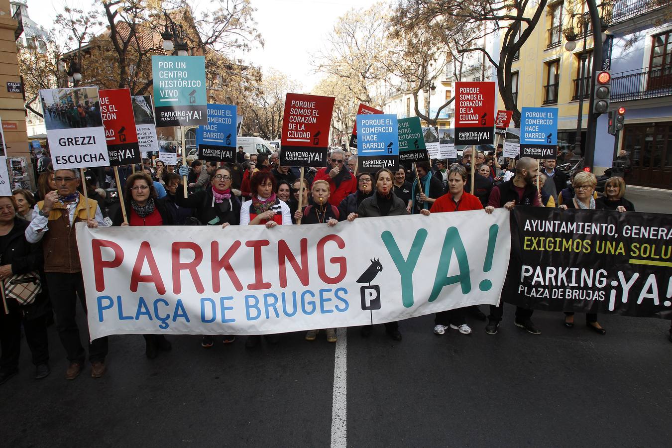 Manifestación de los vendedores del Mercado Central
