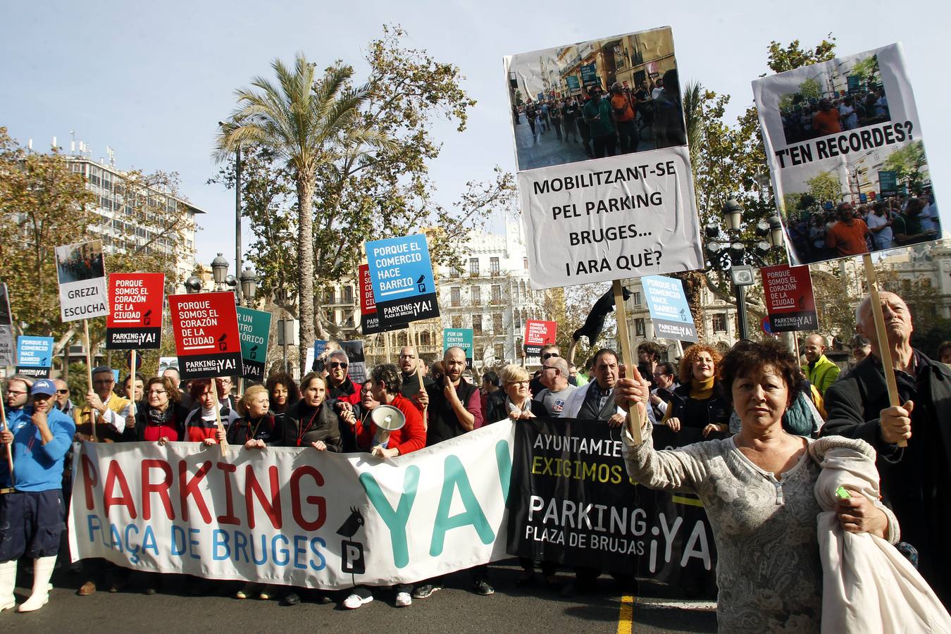 Manifestación de los vendedores del Mercado Central