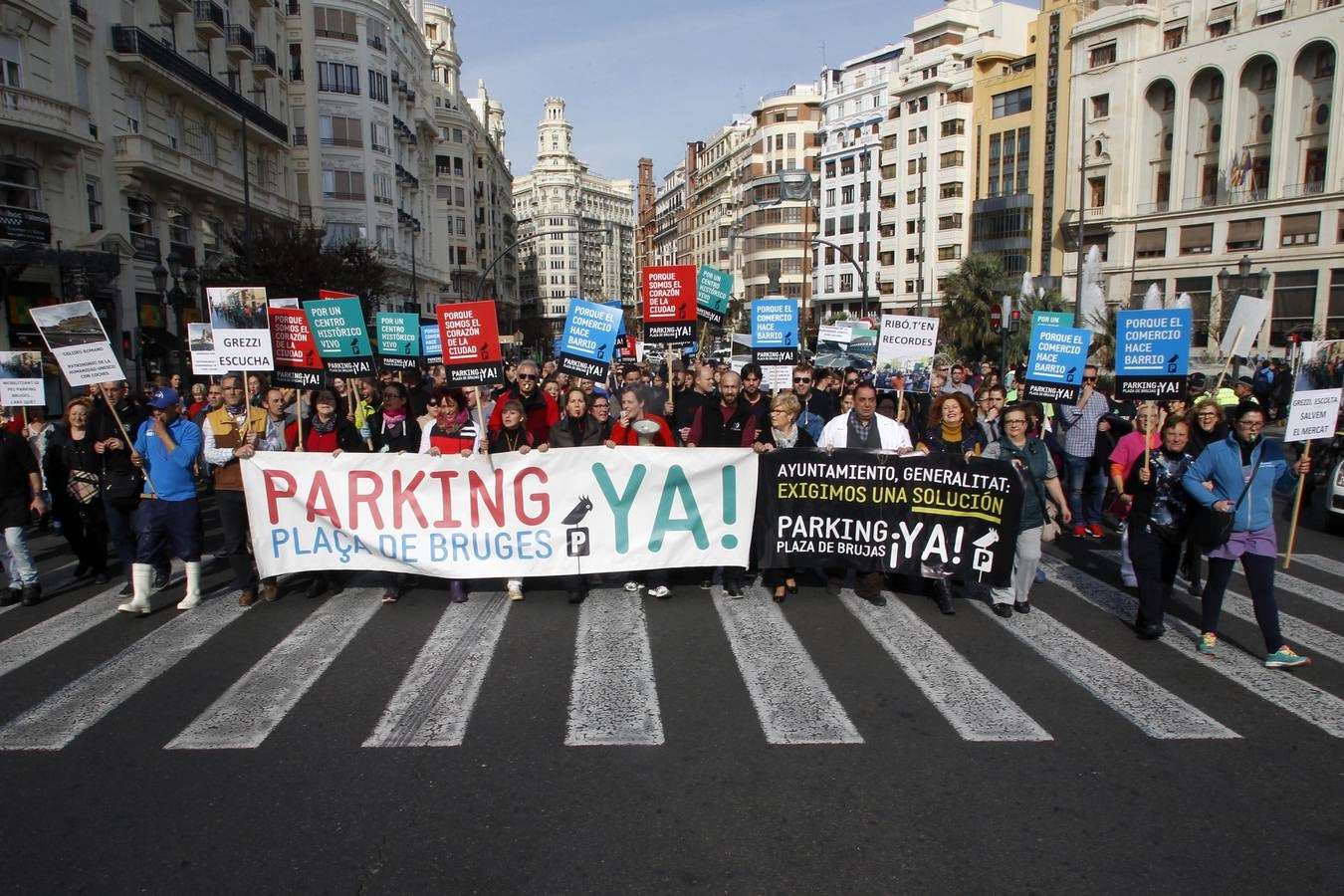 Manifestación de los vendedores del Mercado Central