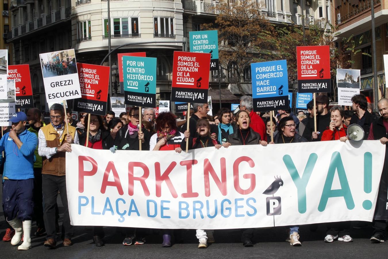 Manifestación de los vendedores del Mercado Central