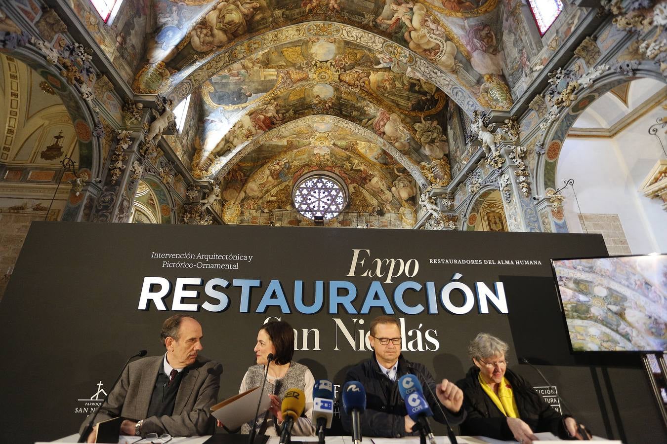 Restauración de los frescos de la iglesia de San Nicolás