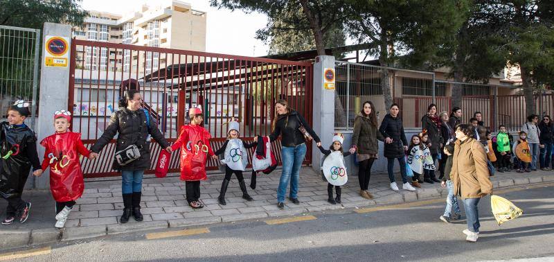 El colegio El Palmeral de Alicante se planta