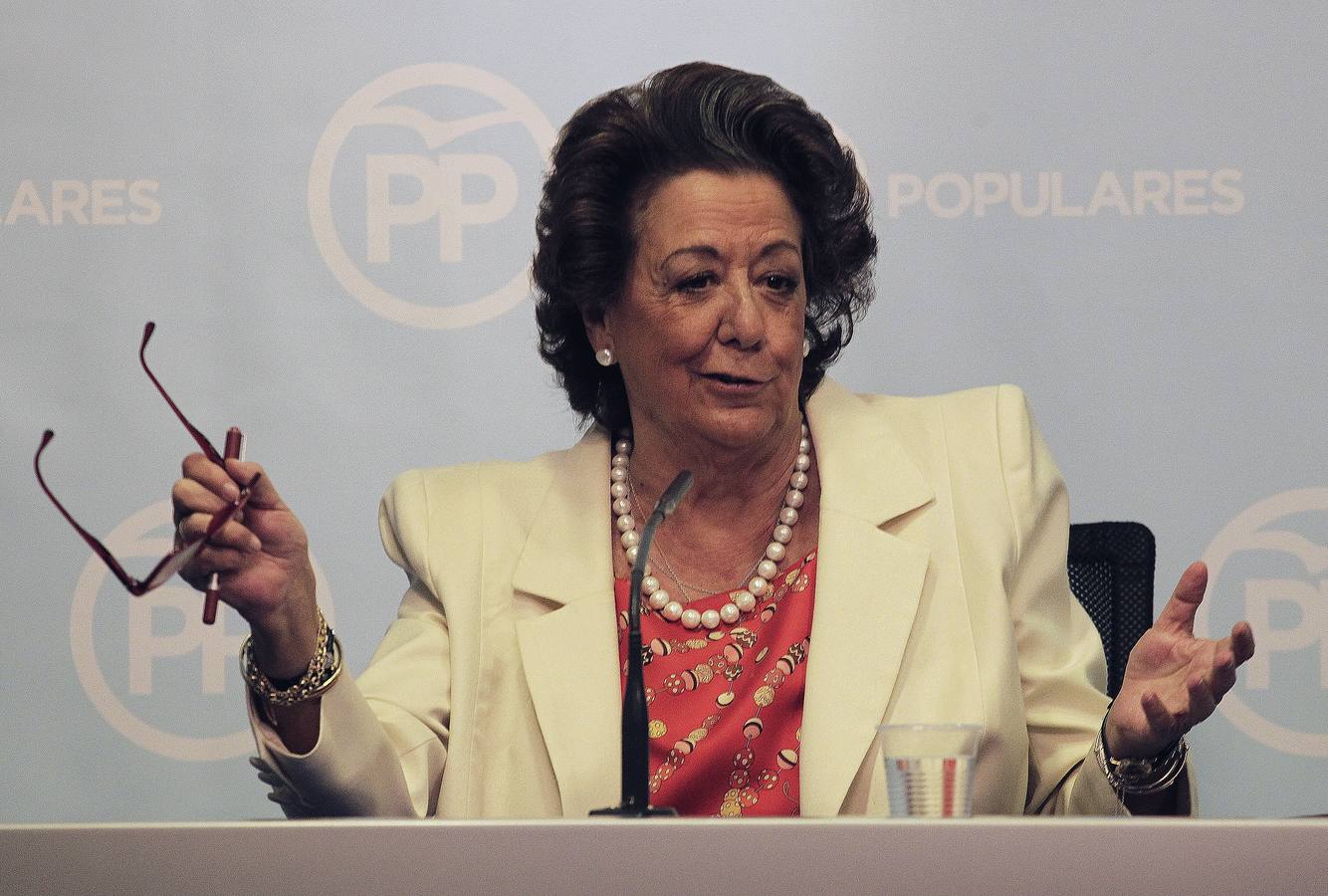 La rueda de prensa de Rita Barberá, en imágenes