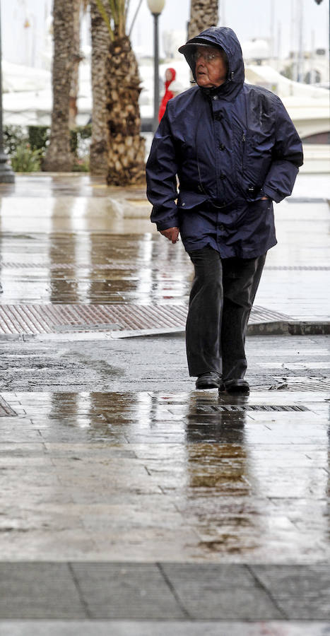 Día lluvioso en Alicante