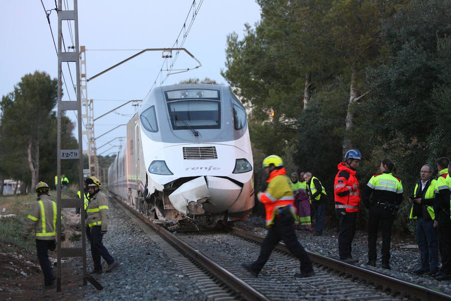 Euromed descarrilado en Tarragona