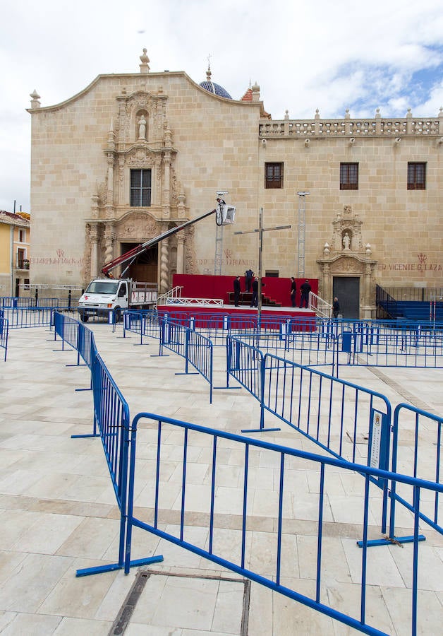 Preparativos para la Santa Faz