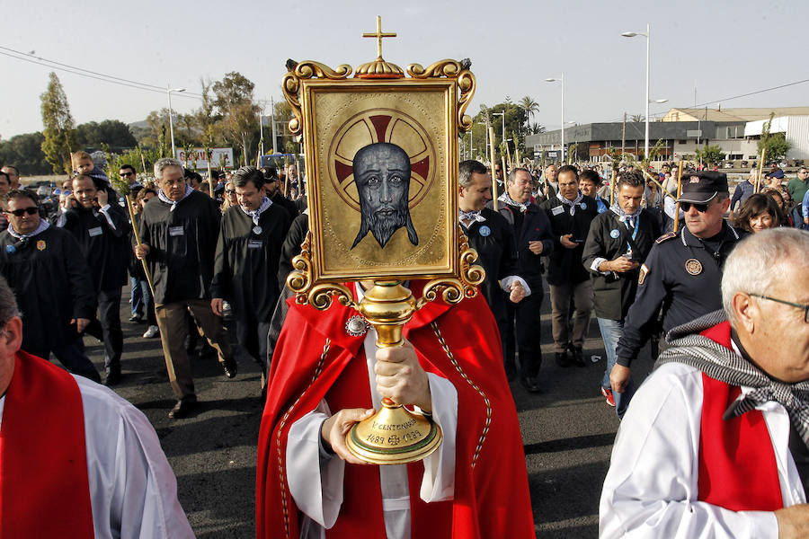 Miles de romeros participan en la Peregrina (I)