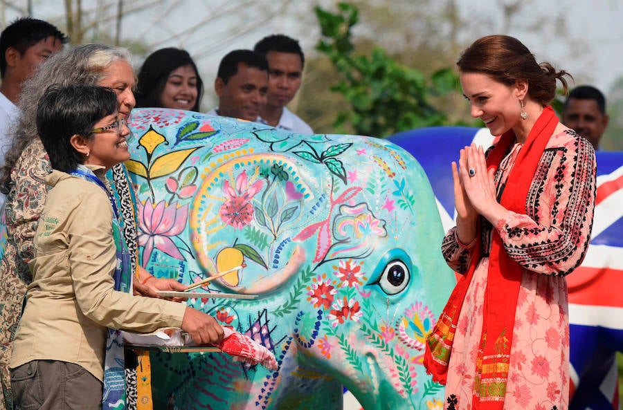 Los duques de Cambridge disfrutan de un safari en la India