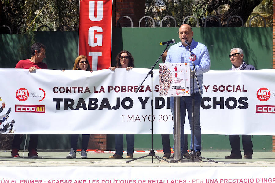 Manifestación del Día del Trabajo en Elche