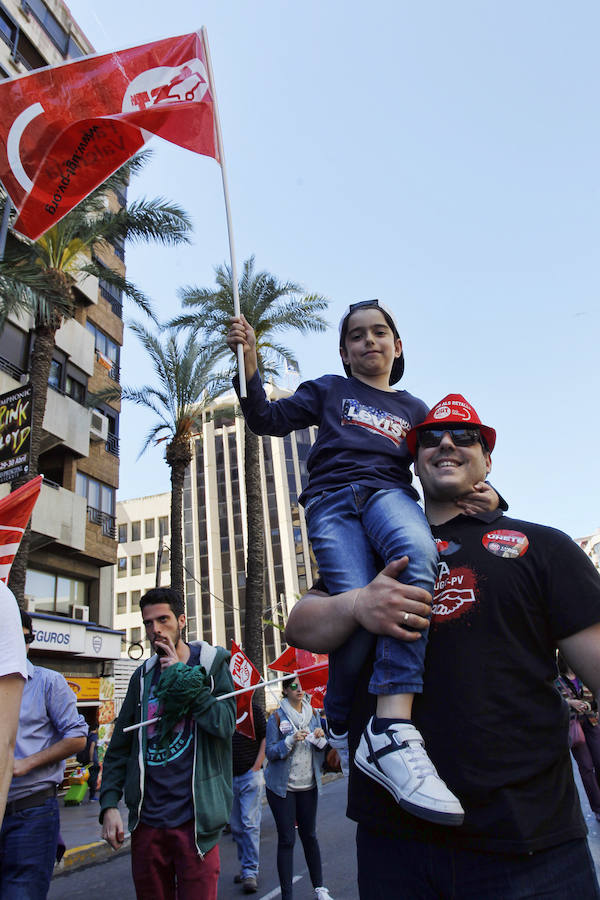 Manifestación del Día del Trabajo en Alicante