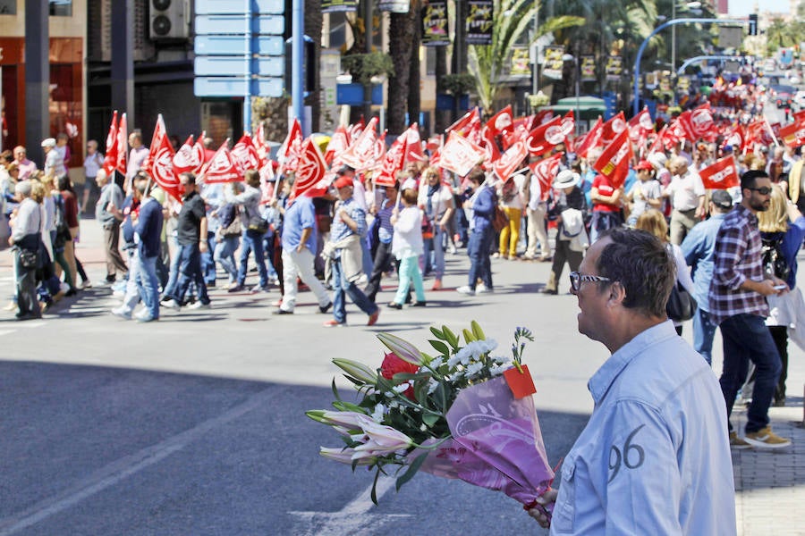 Manifestación del Día del Trabajo en Alicante