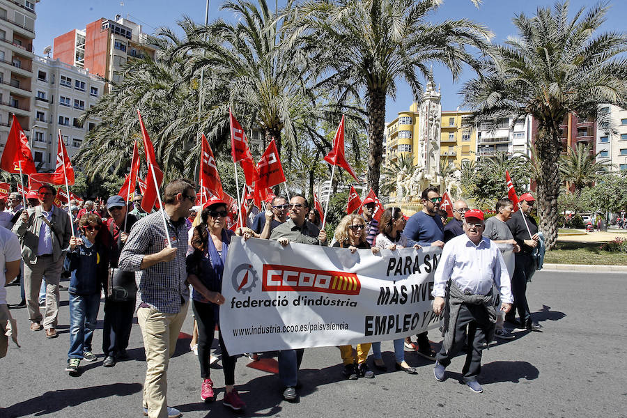 Manifestación del Día del Trabajo en Alicante