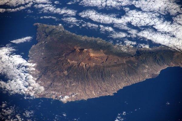 El Teide desde el espacio.