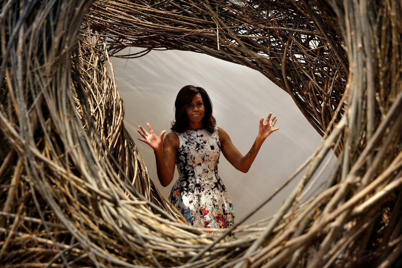 Michelle Obama, en su visita a la Galería Renwick Gallery en Washington.