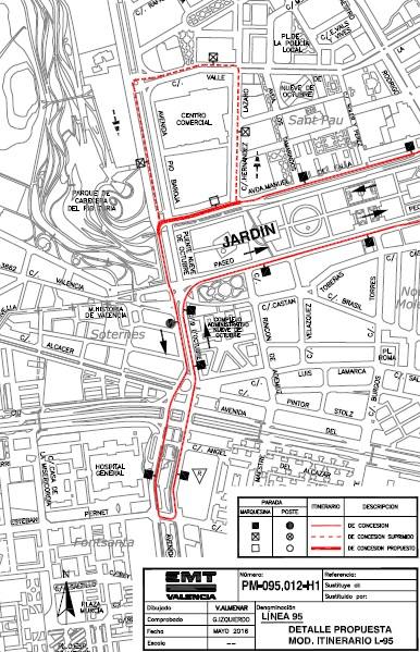 Línea 95 al detalle. 