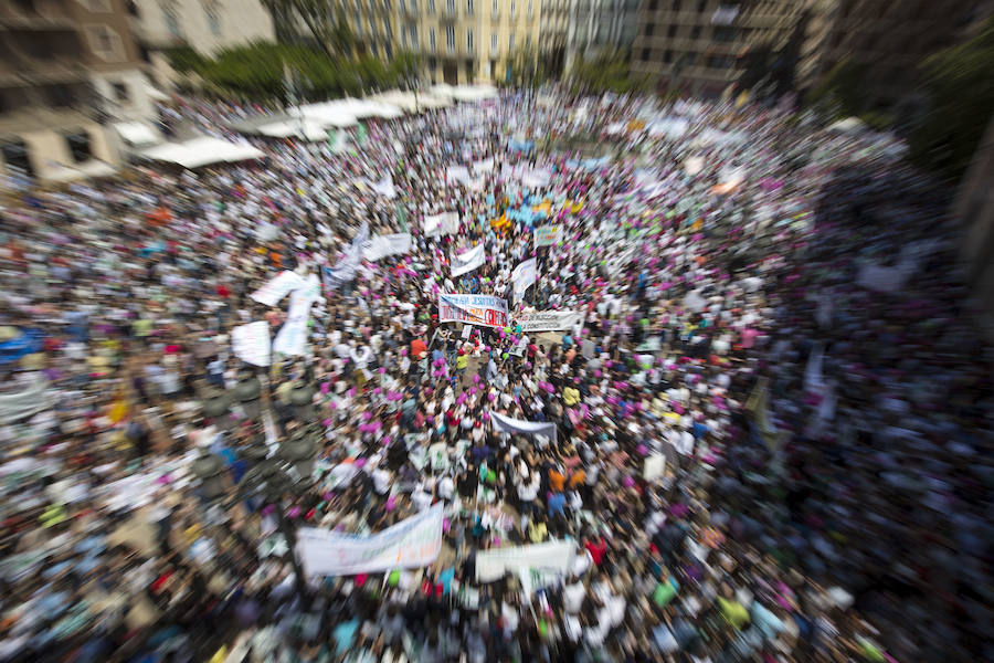 Manifestación por la libertad educativa en Valencia