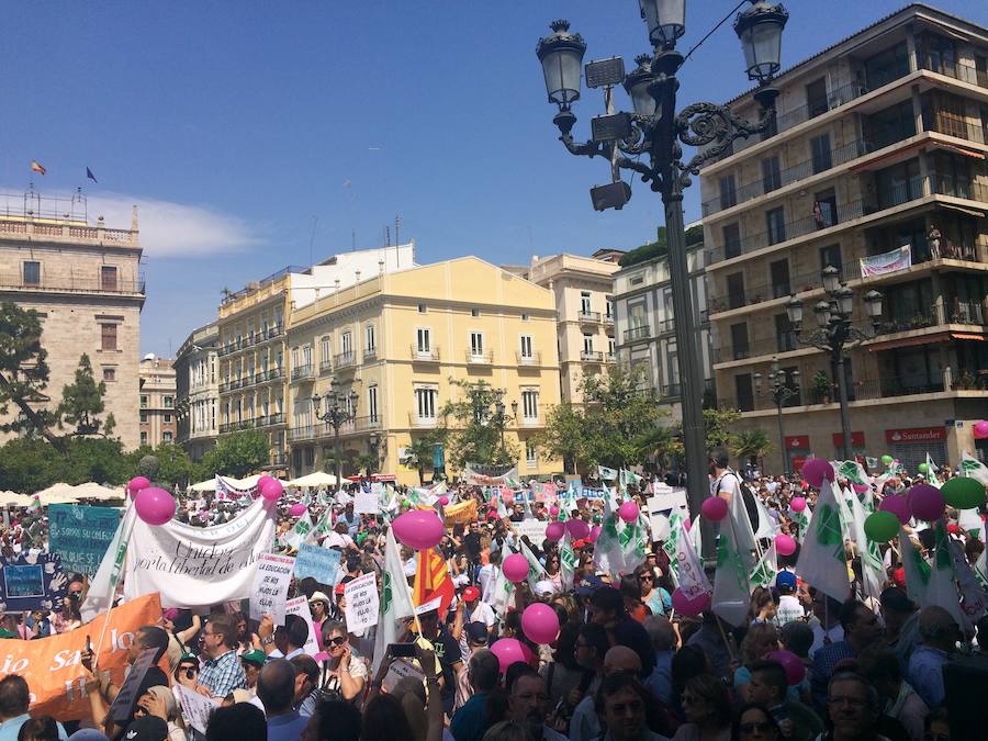 Manifestación por la libertad educativa en Valencia