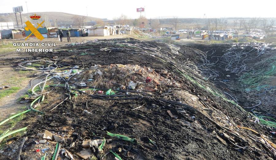Intervenidas más de 15 toneladas de cableado de cobre robado en instalaciones estratégicas